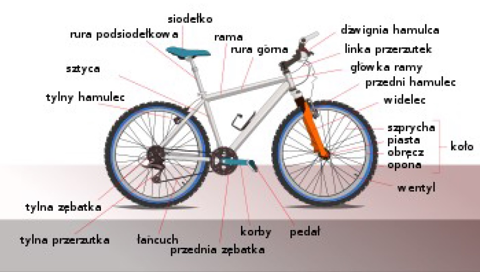 wizualizacja znakowania roweru